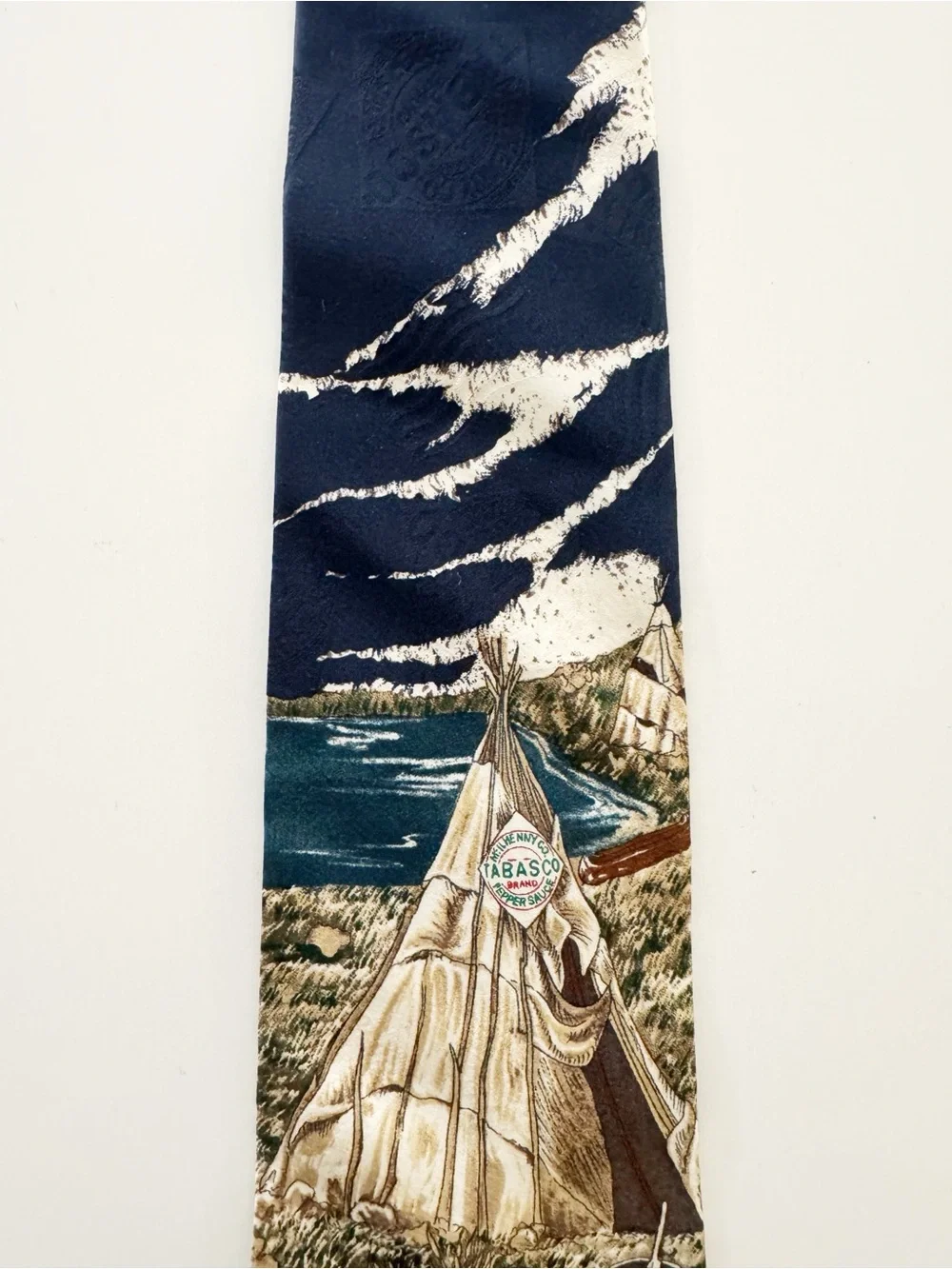 Vintage 90s Tabasco Silk Tie